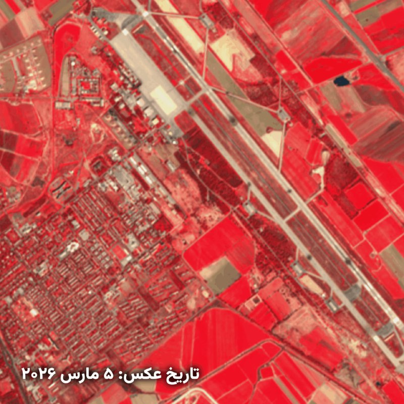 🔹 جزئیات حمله به پایگاه چهارم شکاری دزفول براساس آخرین تصاویر ماهواره سنتینل ۲📆 تاریخ نقشه جدید (بعد از حمله) مربوط به ۵ مارس ۲۰۲۶ (۱۴ اسفند ۱۴۰۴) است.1️⃣ آشیانه‌های آلرت 2️⃣ و 3️⃣ و 4️⃣ سوله‌های انبار مهمات یا قطعه5️⃣ ساختمان اداری6️⃣ برج مراقبت فرودگاه👈 مکان‌یابی روی نقشه گوگل🌐 @Factnameh