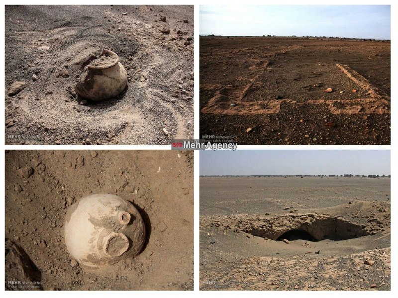 #طوفان_شن در #فهرج #کرمان موجب پدیدارشدن بخش عظیمی از یک #شهرباستانی در بخش نگین کویر شد.- خبرگزاری مهرBaharz