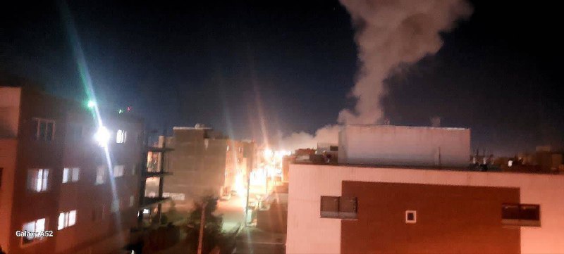 'انفجارهای امشب #اصفهان ساعت ۱