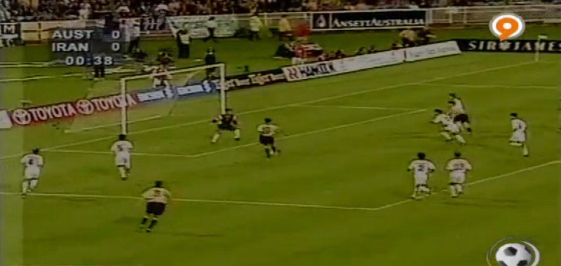 ثانیه 38 بازی، بازیکن استرالیا با #عابدزاده تک به تک شد. دفاع نبود که، اتوبان بود 