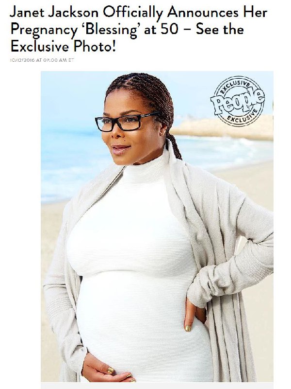 #جنت_جکسون داره اولین بچه‌اش رو در سن #۵۰سالگی به دنیا میاره. امیدوار باشید به #زندگیfemiran#بچه‌دار_شدن #سن #زایمان #بارداری📡 @VahidOnline