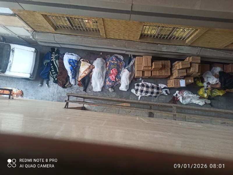 ⚠️ تصاویر منتشر شده با شرح 'پیکرهای بی‌جان در #بیمارستان_الغدیر #تهران، صبح جمعه ۱۹ دی'Vahidویدیویی که قبلا از این مکان منتشر کرده بودم