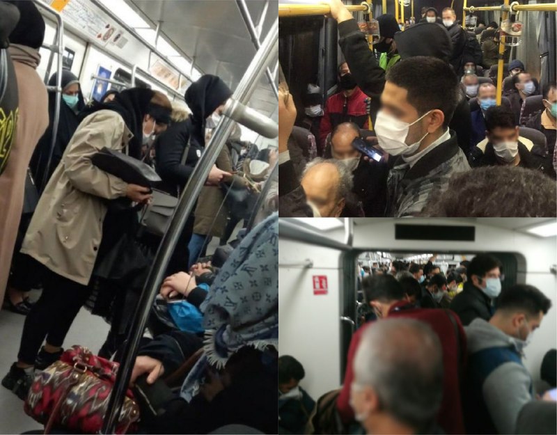 وضعیت #اتوبوس و #مترو در اولین روز #تعطیلی #کروناخودتان را مسخره کرده‌اید یا مردم را؟!m0stafa2Tشهر که نهحکومت تعطیله ParsaRamin📡 @VahidOnline