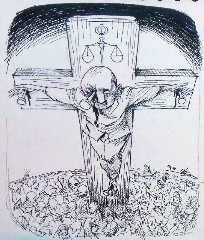 کارتون #مانانیستانی برای #علیرضارجایی NahidMolavi