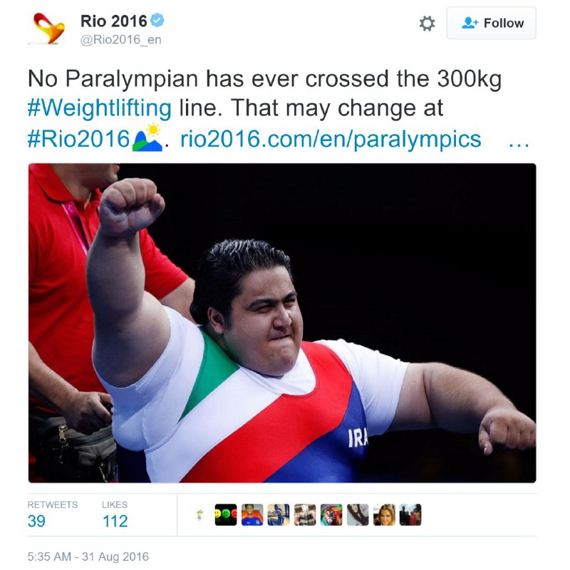 اکانت #ریو۲۰۱۶Rio2016_en