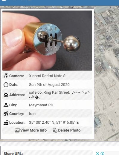 اگر در سایت #دیجیکالا نظر و بازخورد میذارید مراقب باشید دیجیکالا اطلاعات EXIF عکس ها رو حذف نمیکنه، که البته باید بکنه.نمونه