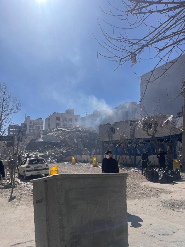 مکانی که قبلا ساختمان 'دبیرخانه مجمع تشخیص مصلحت نظام' در آن وجود داشت.دریافتی با شرح