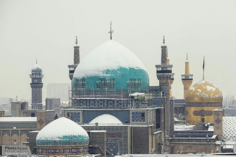 صبح #برفی امروز، حرم #امام_رضاamdanesh