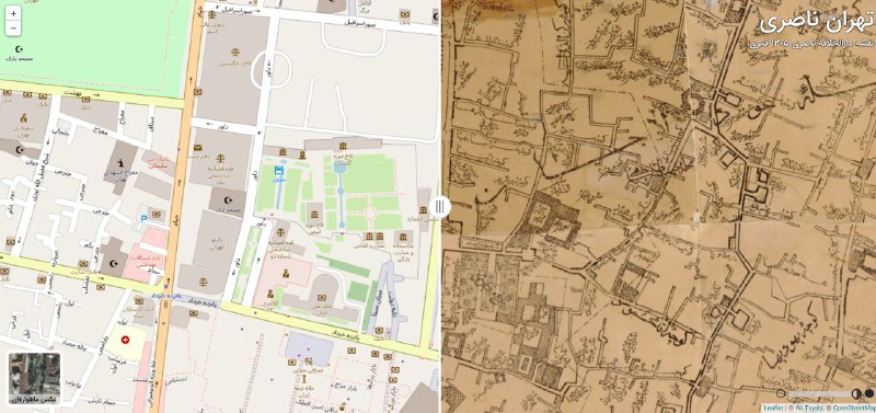 نقشه تهران ناصریAli Tayebi