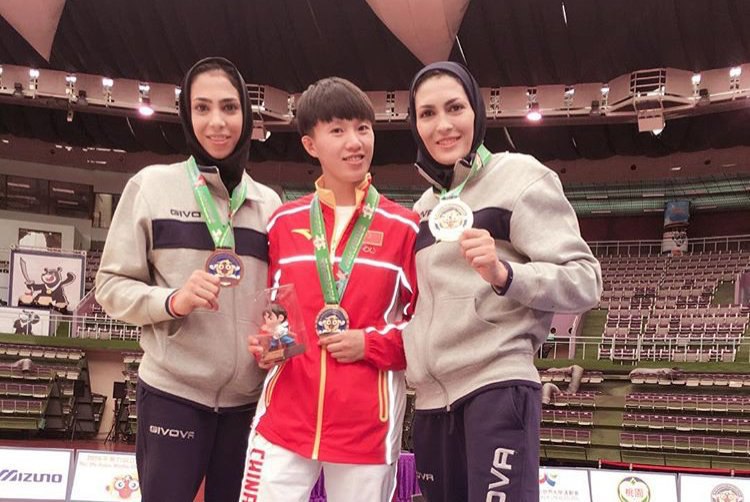 #الهه_منصوریان و #سهیلامنصوریان دو #ووشوکار برجسته ایران به عضویت تیم #ووشو ی چانگ چون در چین درآمدند.amirebtehaj