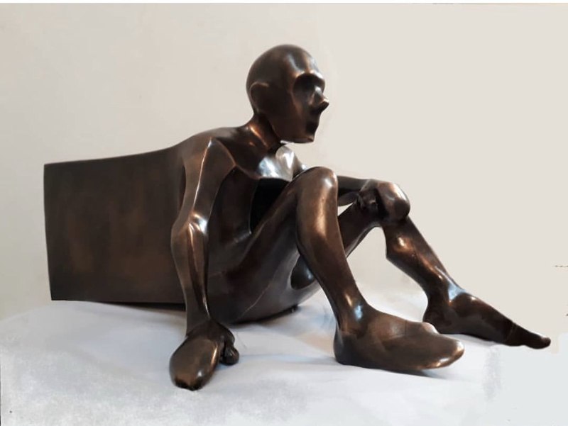 'مجموعه‌ مجسمه‌های #کیوان_بیرانوند به نام «کولبر»'sanakvnآپدیت