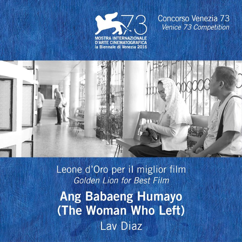 جایزه #شیرطلایی جشنواره فیلم #ونیز۲۰۱۶ (بهترین فیلم) رسید به یک فیلم فیلیپینی به نام #زنی_که_رفت#TheWomanWhoLeft twitter.com/8Retro/status/774674867429990400📡 @VahidOnline#سینما
