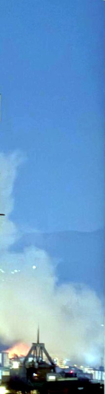 تصاویر دریافتی از 'دود انفجارهای حمله ۲