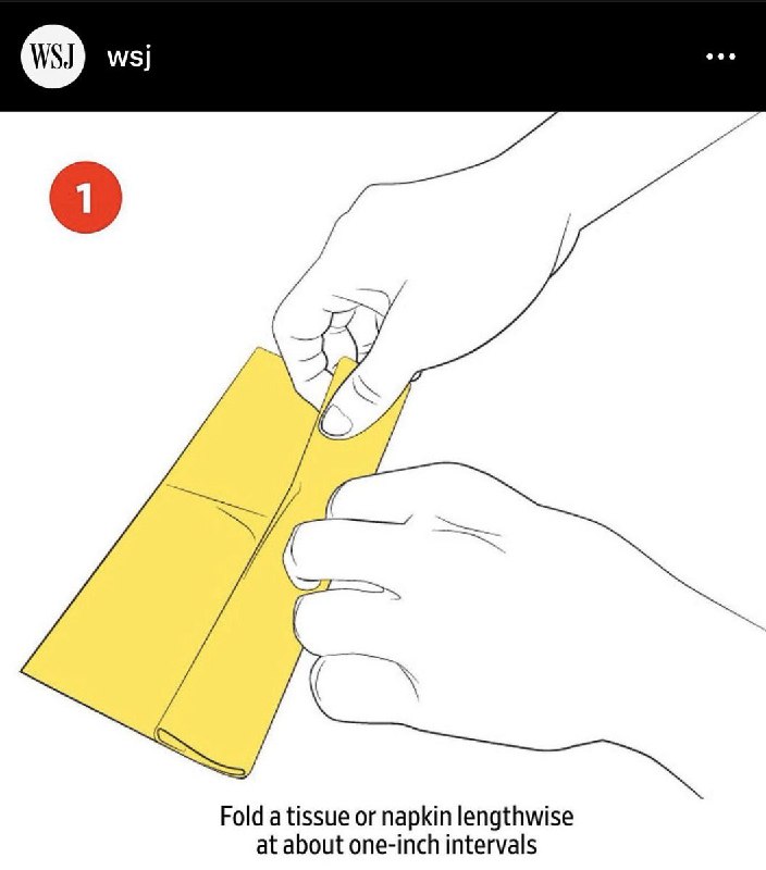 اگه شما هم‌ این مشکل رو دارید که موقع #ماسک زدن #عینک تون بخار می‌کنه، وال‌استریت‌ژورنال پیشنهاد کرده که یه دستمال کاغذی رو تا کنید و در لبه بالایی ماسک قرار بدید. manigh📡 @VahidOnlineاگه شما هم‌ این مشکل رو دارید که موقع #ماسک زدن #عینک تون بخار می‌کنه، وال‌استریت‌ژورنال پیشنهاد کرده که یه دستمال کاغذی رو تا کنید و در لبه بالایی ماسک قرار بدید. manigh📡 @VahidOnline