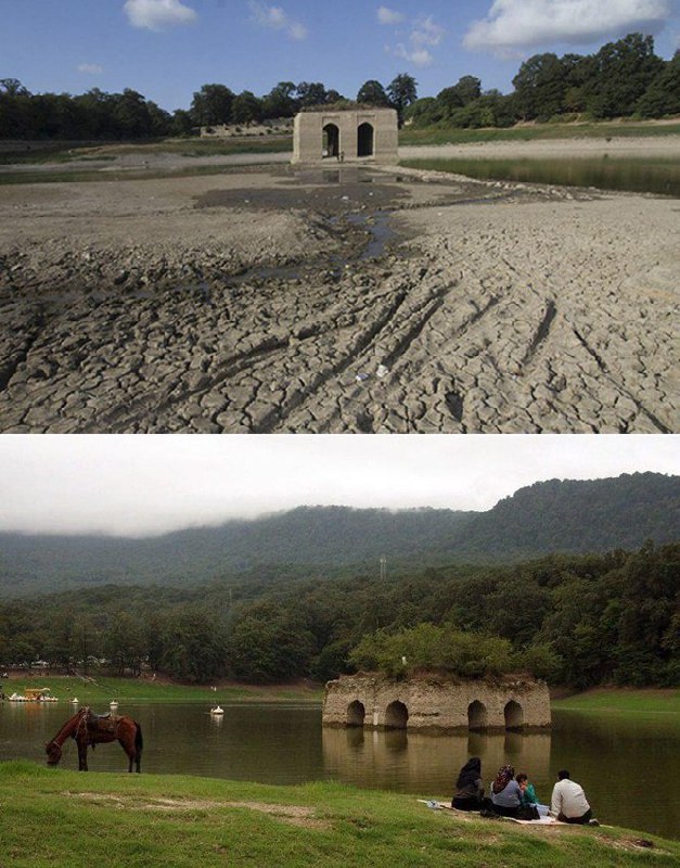 #دریاچه_عباس‌آباد #بهشهر به طور کامل خشک شد! این #دریاچه به همراه ۸ باغ ایرانی دیگر در سال ۹۰ در فهرست جهانی #یونسکو ثبت شده بود! anjoman_sabz