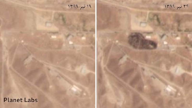 تصویرهای ماهواره‌ای نشان می‌دهد که در یک منطقه نظامی در #گرمدره در غرب تهران انفجار یا آتش‌سوزی رخ داده است. مقامات پیشتر گزارش‌ها از شنیده شدن صدای انفجار در این محل را رد کرده بودند.AliGhadimiBBC❗️آپدیت در پست بعدی📡 @VahidOnlineتصویرهای ماهواره‌ای نشان می‌دهد که در یک منطقه نظامی در #گرمدره در غرب تهران انفجار یا آتش‌سوزی رخ داده است. مقامات پیشتر گزارش‌ها از شنیده شدن صدای انفجار در این محل را رد کرده بودند.AliGhadimiBBC❗️آپدیت در پست بعدی📡 @VahidOnline