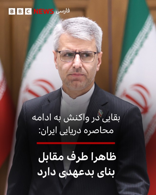 اسماعیل بقایی، سخنگوی وزارت خارجه جمهوری اسلامی تاکید کرد که ایران توافق جدیدی با آمریکا نداشته و باز شدن موقت و مشروط تنگه هرمز بر مبنای تفاهم آتش‌بس ۱۹ فروردین بوده است.او ساعتی پس از اینکه آقای ترامپ گفت که محاصره دریایی ایران ادامه خواهد داشت،‌ گفت