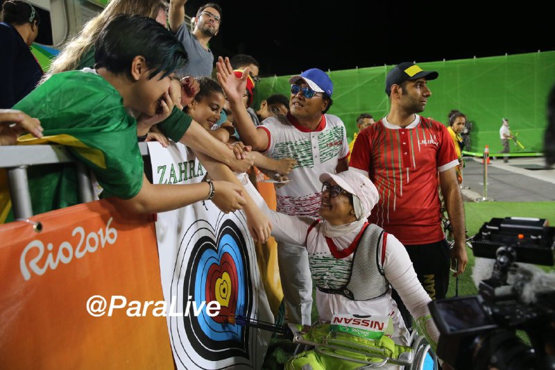 به به👏🏻#مامنتظردومیش‌بودیماینم دومیش🏅🏅زهرا#نعمتی #مدال طلا ریکرو(#تیروکمان ) رو بدست آورد🇮🇷🏹🏅لازمه بگم برطبل شادانه بکوبیم؟!✌🏻️#دخترا_قهرمانن @ParaLive