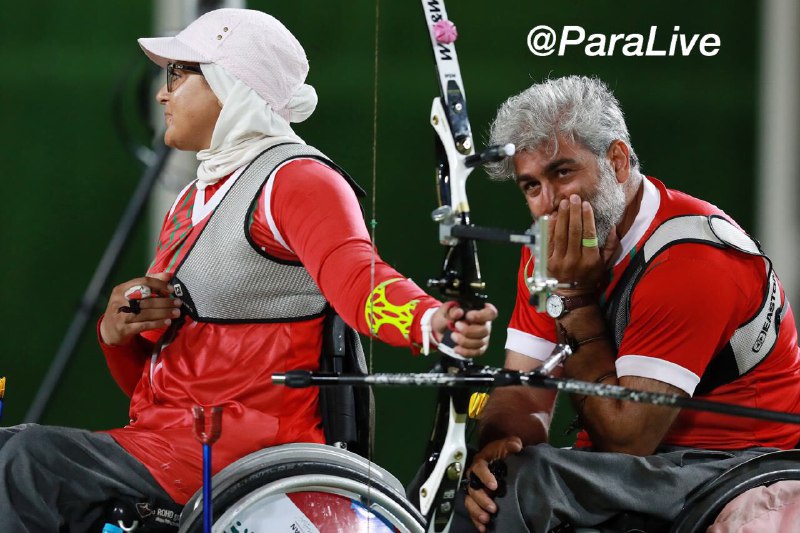 ابراهیم رنجبر، زهرا نعمتی#تیروکمان#نایب‌قهرمان‌پارالمپیک👏🏻👏🏻🇮🇷🇮🇷عکس از علیرضاکرمی@ParaLive