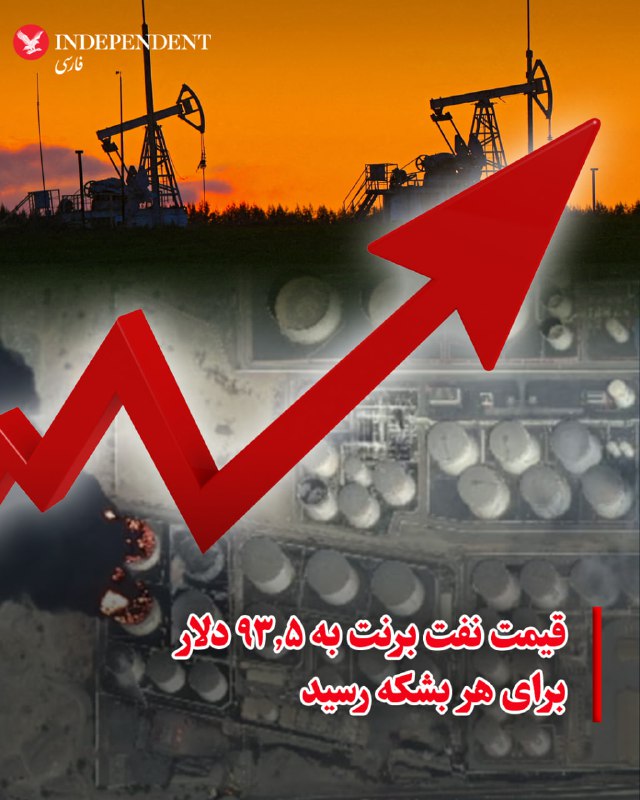 ♦️به گزارش «فایننشال تایمز»، قیمت جهانی نفت با ادامه درگیری‌ها در خاورمیانه به شدت افزایش یافته و برای نخستین بار از زمان آغاز جنگ ایران از مرز ۹۰ دلار برای هر بشکه عبور کرده است. نفت برنت روز جمعه، ۱۵ اسفندماه، به حدود ۹۳.۵ دلار رسید که بالاترین سطح آن از سال ۲۰۲۴ محسوب می‌شود. تحلیلگران می‌گویند نگرانی از طولانی شدن جنگ و احتمال توقف تولید نفت در برخی کشورهای منطقه، بازار جهانی انرژی را با شوک عرضه روبه‌رو کرده است.در همین حال برخی تولیدکنندگان منطقه نیز تولید خود را کاهش داده‌اند؛ از جمله کویت که به دلیل پر شدن مخازن ذخیره نفت تولید را کم کرده است، در حالی که عراق نیز بخش زیادی از تولید خود را متوقف کرده است. کارشناسان هشدار می‌دهند اگر جنگ ادامه پیدا کند و صادرات نفت خلیج فارس بیشتر مختل شود، قیمت نفت ممکن است حتی از مرز ۱۰۰ دلار عبور کند.@VahidOOnLine📡 @VahidOnline